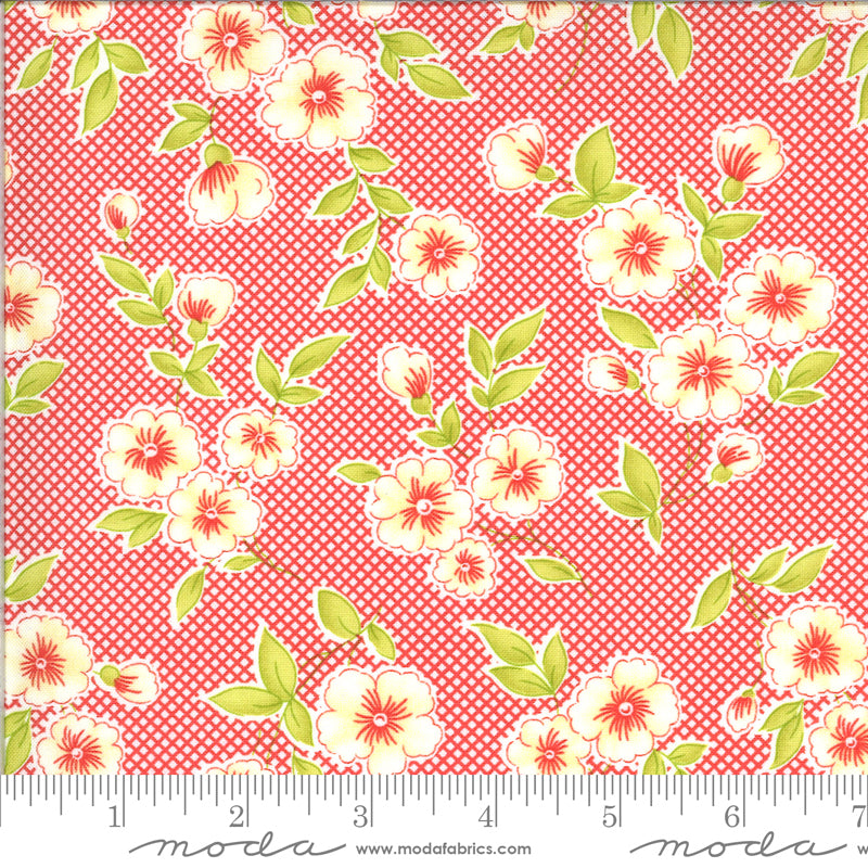 5 YARD CUT Fig Shirtings Red Barn by Fig Tree and Co for Moda 20390 13