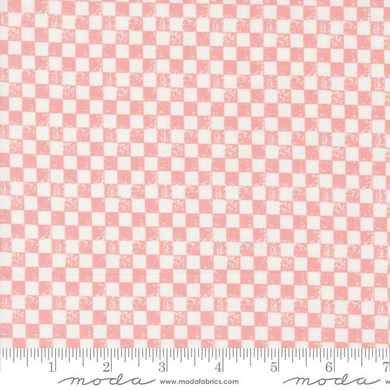 5 YARD CUT Love Blooms Check Pink by Lella Boutique for Moda 5224 14