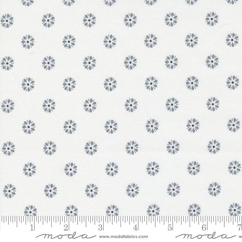 5 YARD CUT Mix it Up White Charcoal by Moda 33705 11