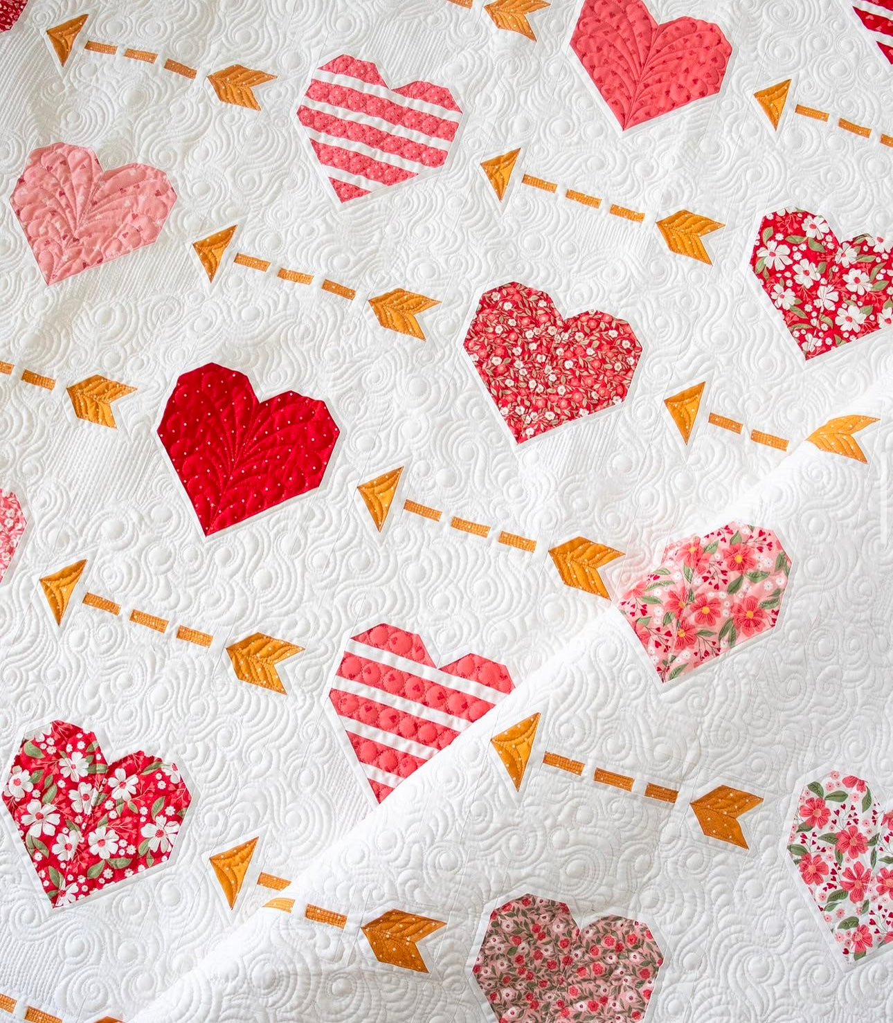 Playing Cupid Quilt Kit Pattern by Lella Boutique sold separately