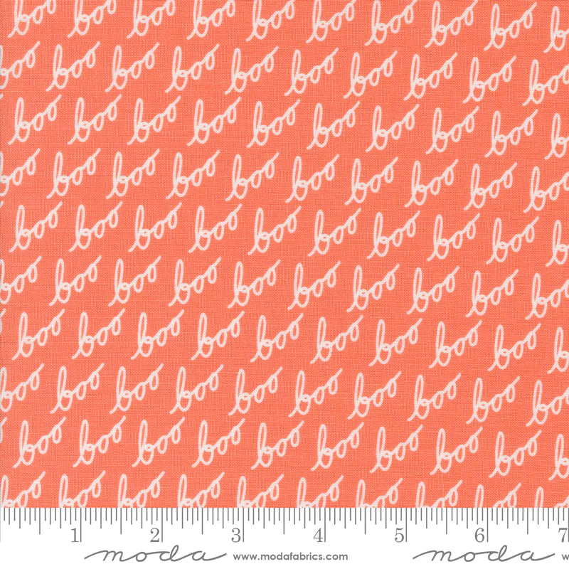 5 YARD CUT Hey Boo Boo" Soft Pumpkin by Lella Boutique for Moda 5212 12