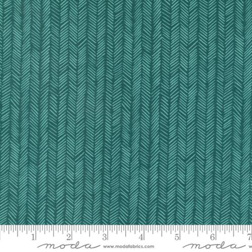 5 YARD CUT Willow Herringbone Lagoon by 1 Canoe 2 for Moda 36068 20
