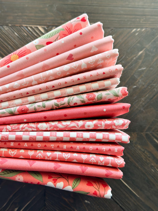 Love Blooms - The Pinks by Lella Boutique for Moda 14 pieces