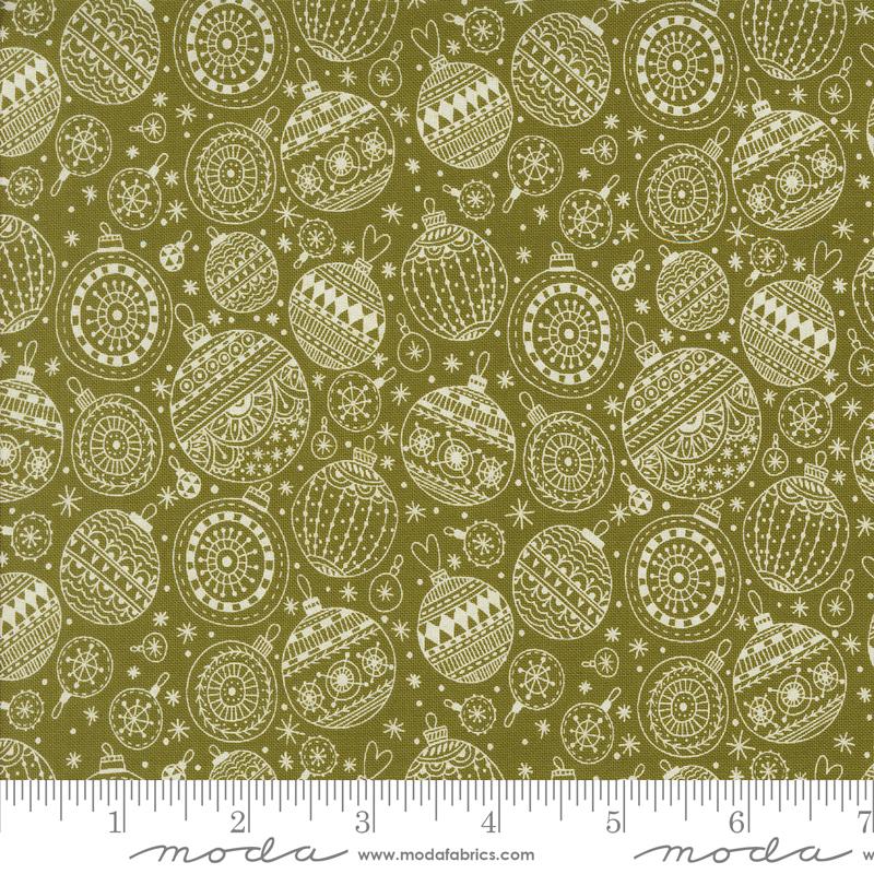 5 YARD CUT Emmitt and Ivy Pine Ornaments by Sweetwater for Moda 55694 33