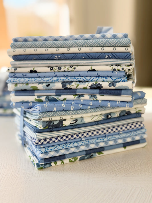 New Blue Fat Quarter Bundle 12 pieces