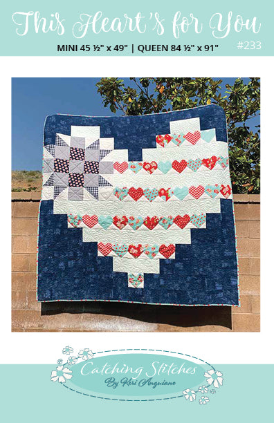This Heart's for You Quilt Kit by Keri Anguiano (Pattern sold separately)
