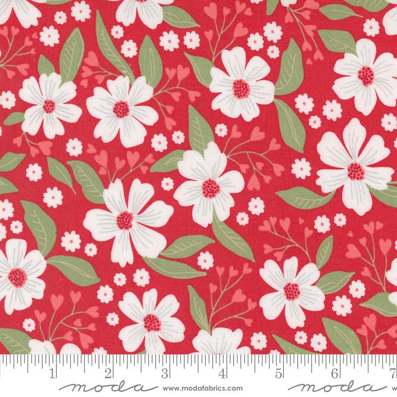5 YARD CUT Love Blooms Floral Rose by Lella Boutique for Moda 5220 12
