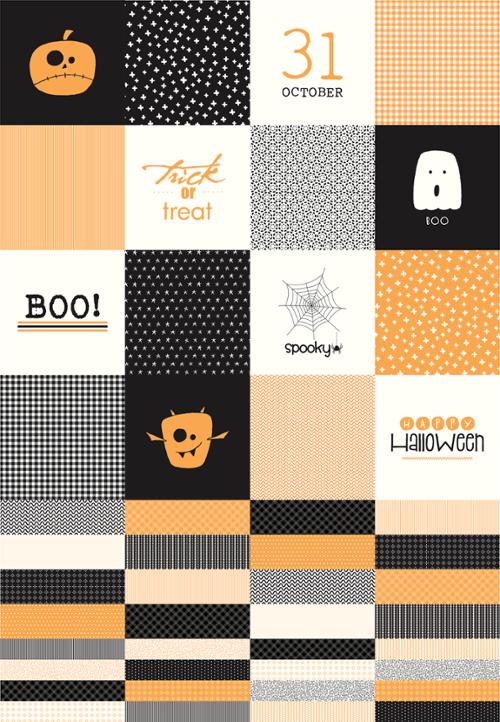 Woven Treat Bags -Printworks Late October Package by Sweetwater for Moda