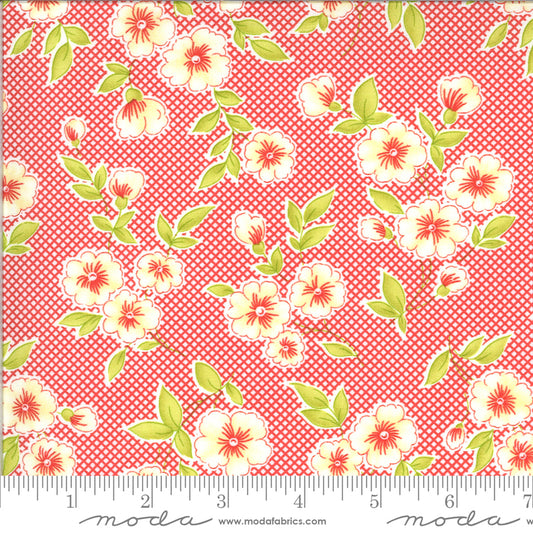 5 YARD CUT Fig Shirtings Red Barn by Fig Tree and Co for Moda 20390 13