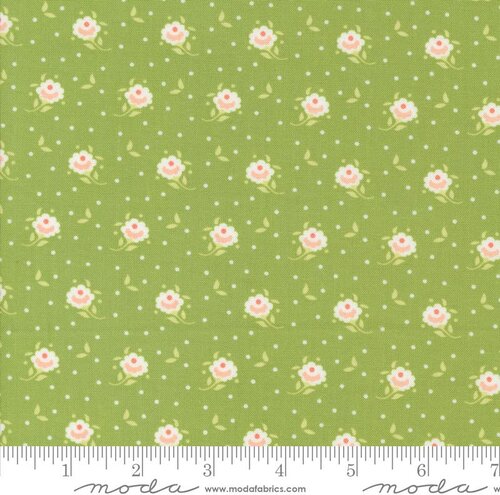 5 YARD CUT Jelly and Jam Green Rose by Fig Tree and Co for Moda 20497 16