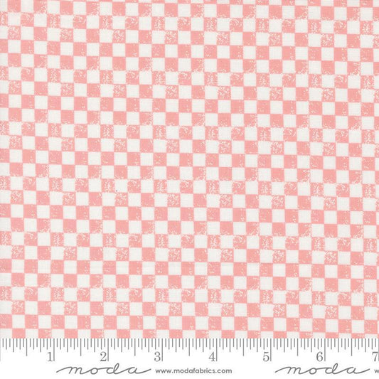 5 YARD CUT Love Blooms Check Pink by Lella Boutique for Moda 5224 14