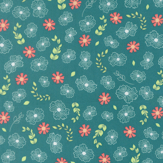 PRE ORDER Staying Sharp Throw Size Kit (Yellow Florals and Teal Circles for Pencils)