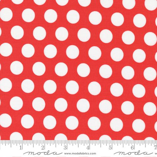 5 YARD CUT Simply Delightful Geranium Dot by Sherri and Chelsi for Moda 37642 26