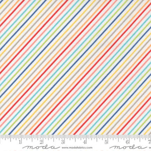 5 YARD CUT Simply Delightful Rainbow Stripe By Sherri and Chelsi for Moda 37646 11 (SC)
