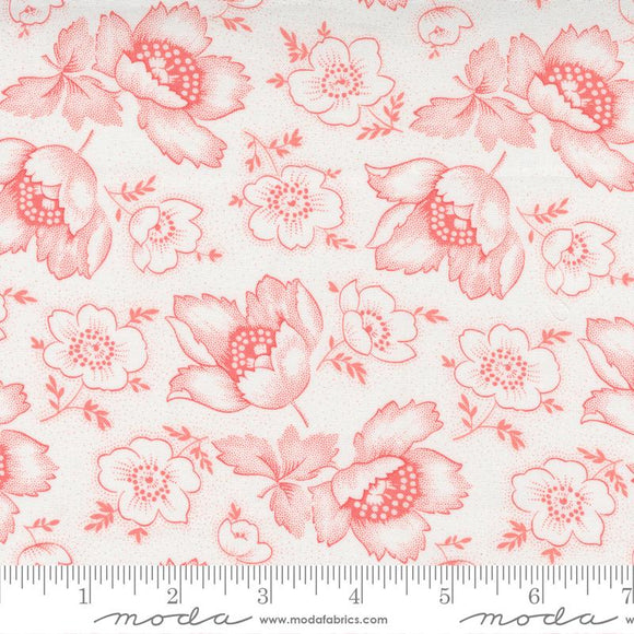 5 YARD CUT Linen Cupboard Chantilly Strawberry by Fig Tree and Co for Moda 20481 11