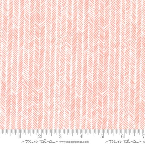 5 YARD CUT Willow Herringbone Peony by 1 Canoe 2 for Moda 36068 11