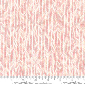 5 YARD CUT Willow Herringbone Peony by 1 Canoe 2 for Moda 36068 11