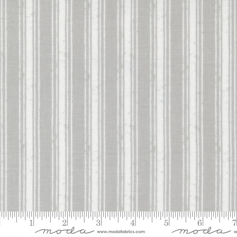 5 YARD CUT Old Glory Silver Stripe by Lella Boutique for Moda 5205 12