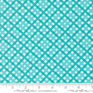 5 YARD CUT On the Bright Side Blue Razz Plaid  by Me and My Sister Designs for Moda 22467 19