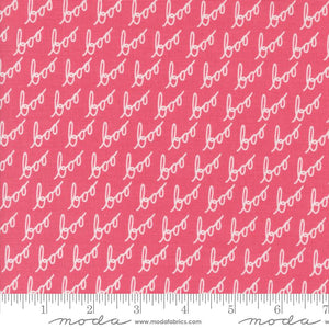 5 YARD CUT Hey Boo "Boo" Love Potion Pink by Lella Boutique for Moda 5212 14