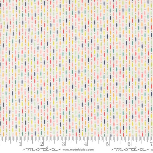 5 YARD CUT Raspberry Summer Beaded Multi by Sherri and Chelsi for Moda 37696 11