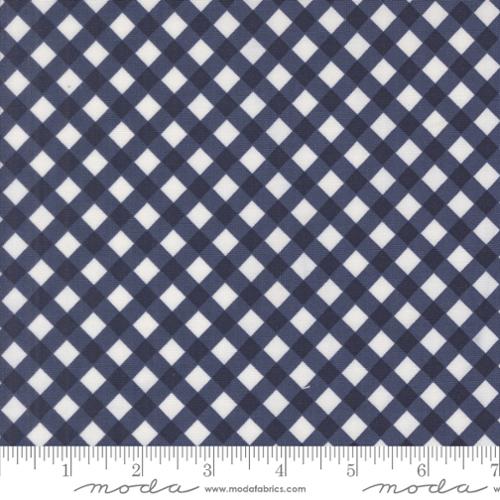 5 YARD CUT Summertime Navy Gingham by Camille Roskelley for Moda 55325 20