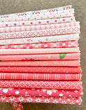 Pink Delight Fat Quarter Bundle 15 pieces (3-4 prints may vary)