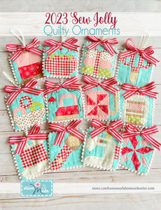 Sew Jolly Quilty Ornaments Kit  - Pattern by Erica Arndt sold separately