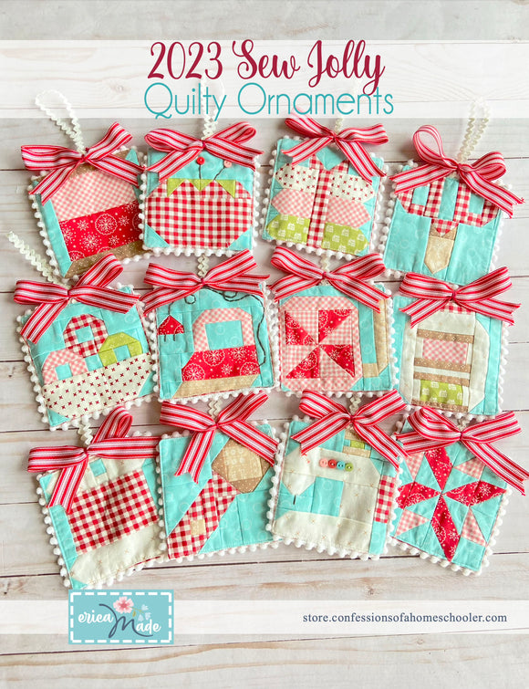 Sew Jolly Quilty Ornaments Kit  - Pattern by Erica Arndt sold separately