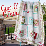 Cup O’ Cheer  Quilt Kit pattern  by Erica Arndt sold seperatley) Green Plaid outer border