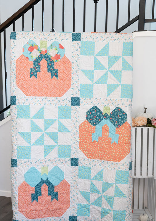 Pretty in Pumpkin Quilt Kit- Honeyed Horizon Fabric (pattern sold separately)