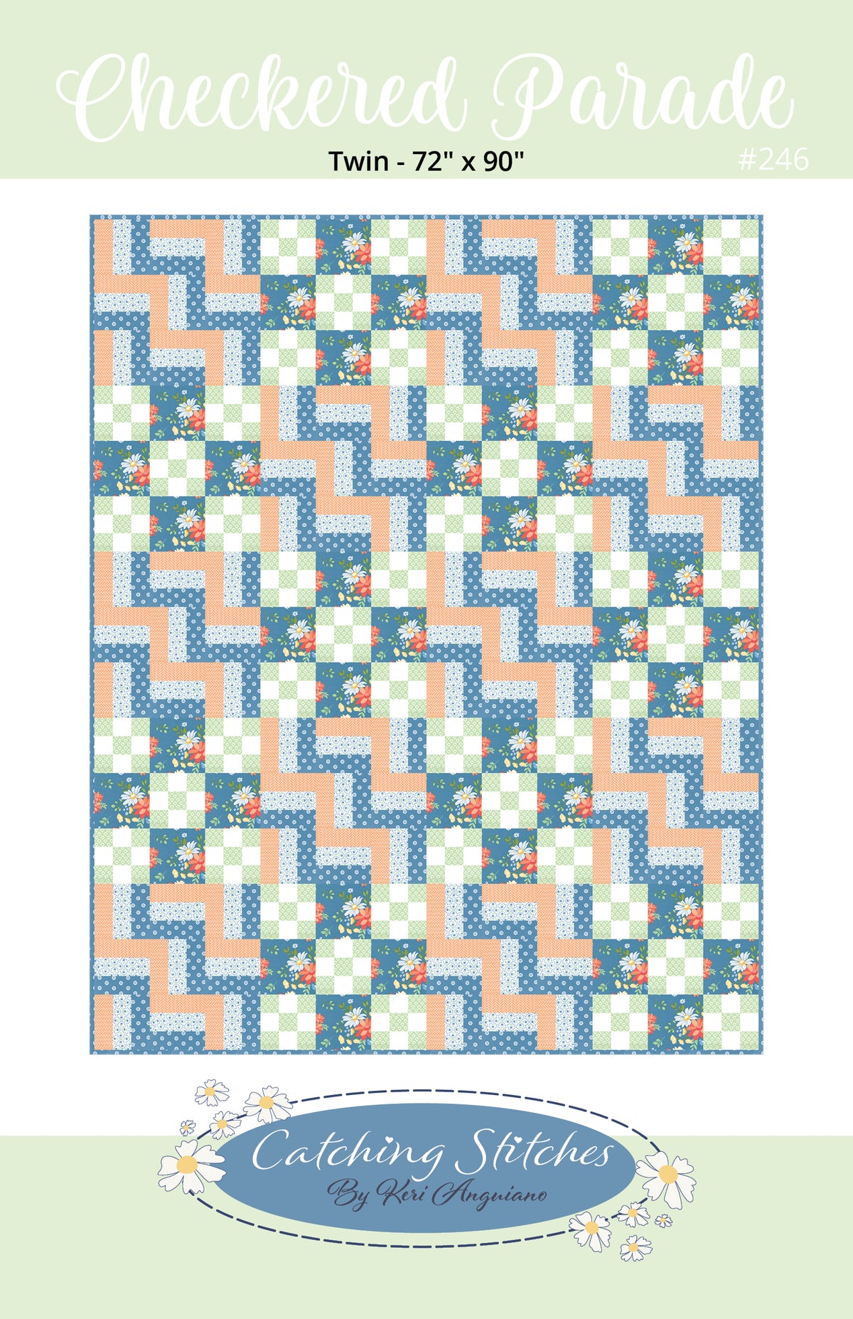 Checkered Parade by Catching Stitches #246 PAPER Pattern