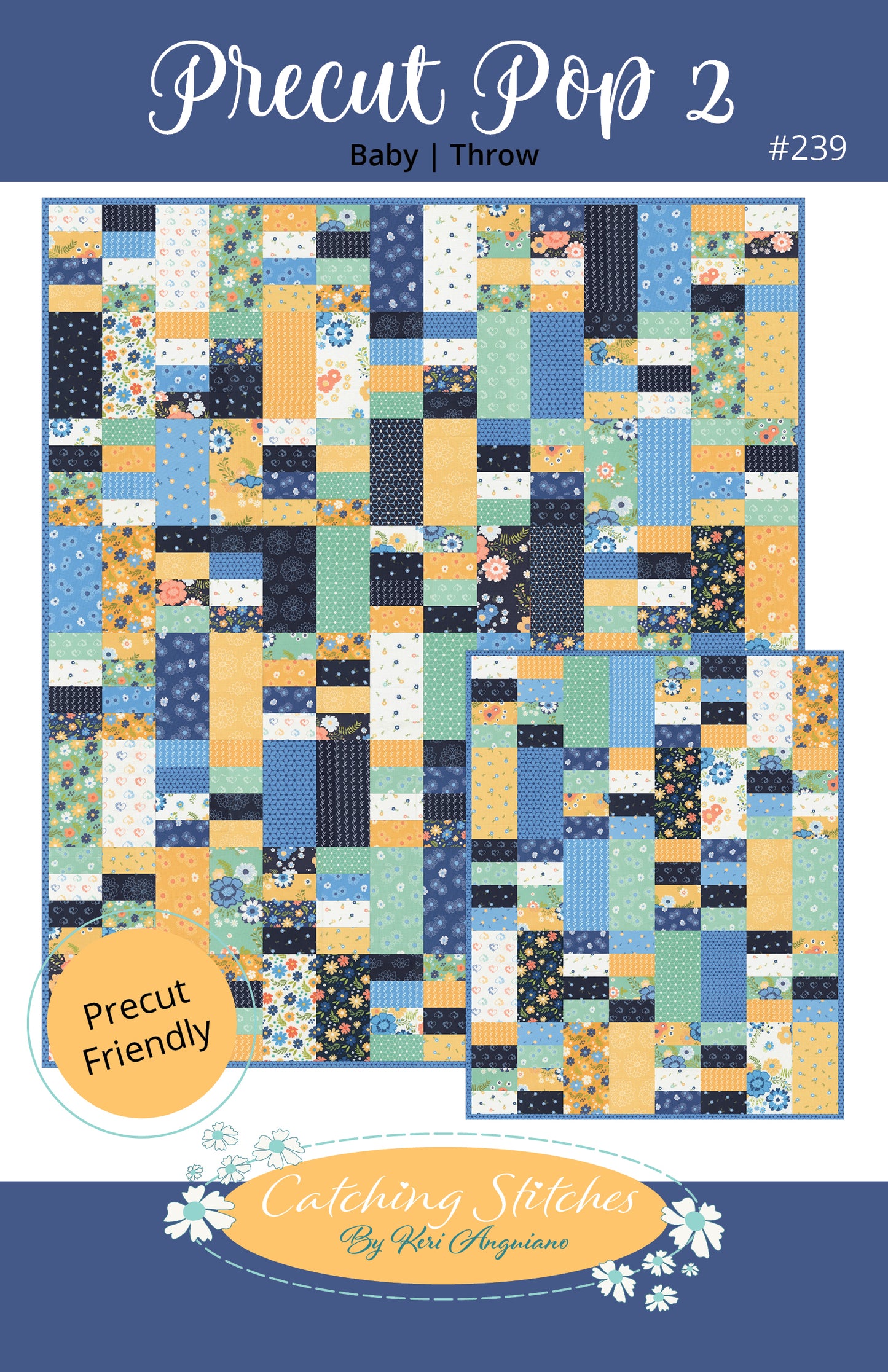Precut Pop 2 by Catching Stitches #239 PAPER Pattern