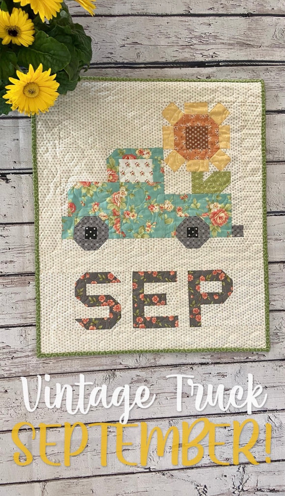 September Truck of the Month Kit - Pattern by Erica Arndt sold separately