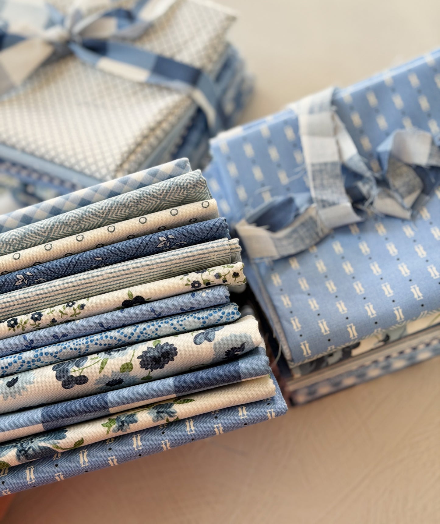 New Blue Fat Quarter Bundle 12 pieces