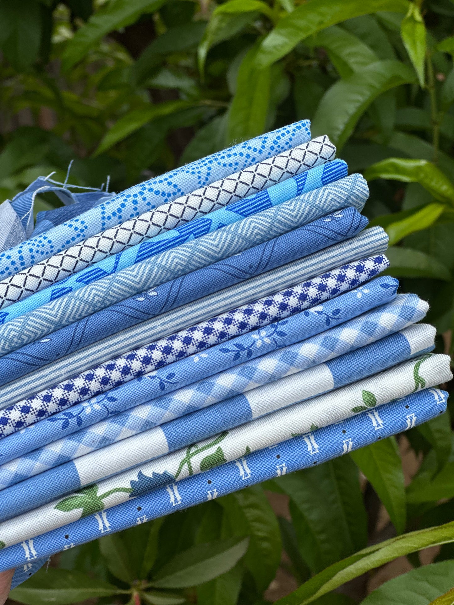 New Blue Fat Quarter Bundle 12 pieces