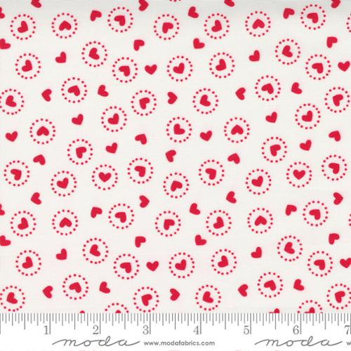 5 YARD CUT Holiday Love Hearts in Circles by Stacey Iest Hsu for Moda 20751 11