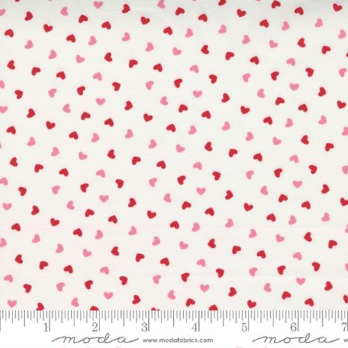 5 YARD CUT Holiday Love Confetti Hearts by Stacey iest Hsu for Moda 20753 11