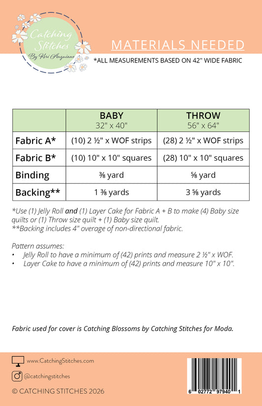 Precut Pop 3 by Catching Stitches #248 PDF Pattern