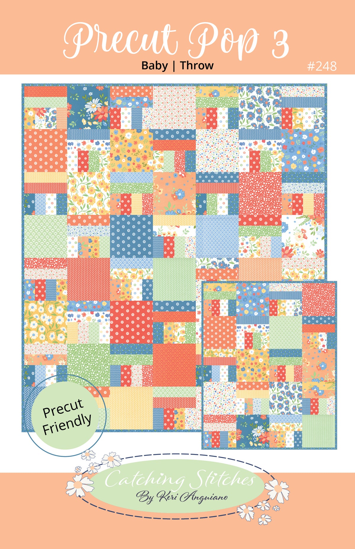 Precut Pop 3 by Catching Stitches #248 PDF Pattern