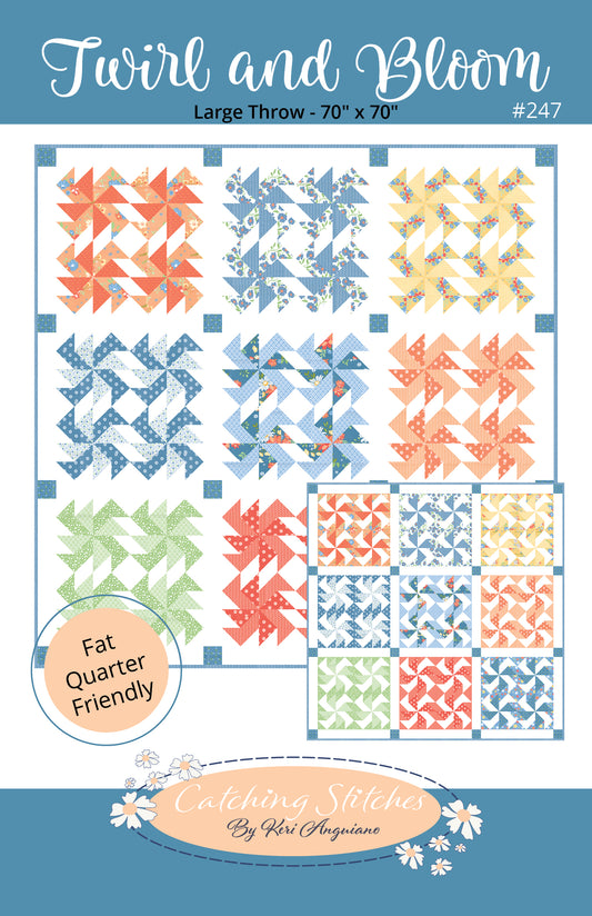Twirl and Bloom by Catching Stitches #247 PDF Pattern