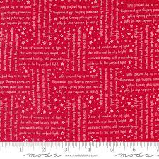 5 YARD CUT Starberry Red Woven Song by Corey Yoder for Moda 29184 22