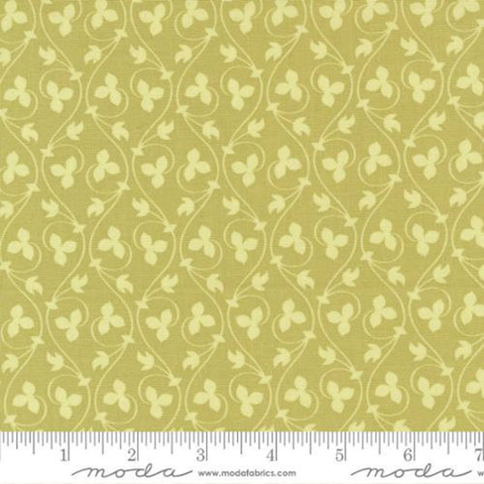 5 YARD CUT Cinnamon and Cream Acorn Vines by Fig Tree and Co for Moda 20455 16