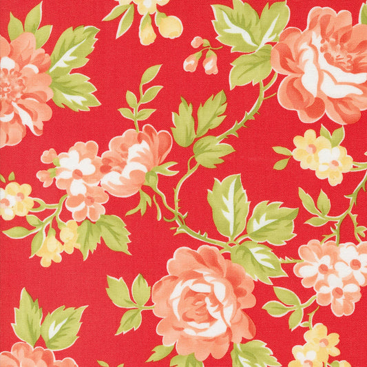 5 YARD CUT Jelly and Jam Summer Bloom Red by Fig Tree and Co for Moda 20490 14