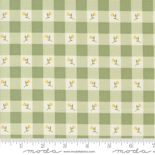 5 YARD CUT Flower Girl Green Plaid by My Sew Quilty Life for Moda 31733 19