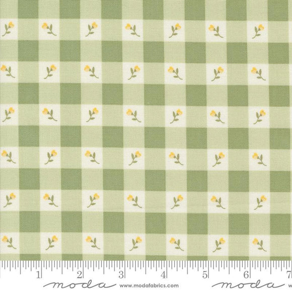 5 YARD CUT Flower Girl Green Plaid by My Sew Quilty Life for Moda 31733 19