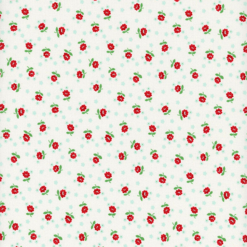 5 YARD CUT Summertime Mini Floral Cream by Camille Roskelley for Moda 55328 11