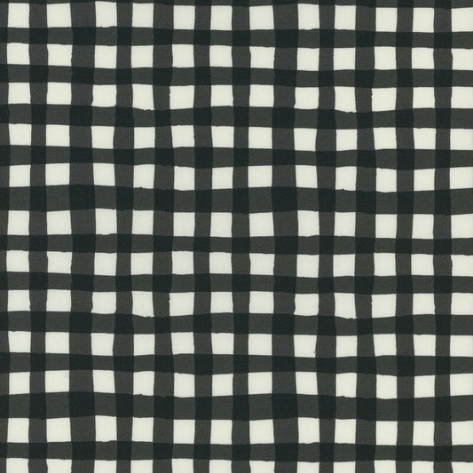 5 YARD CUT Emmitt and Ivy Gingham Black by Sweetwater for Moda 55693 17