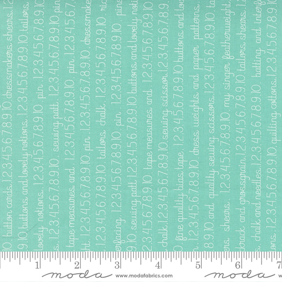 5 YARD CUT Fresh Figs Favorites Aqua by Fig Tree and Co  for Moda 20414 16