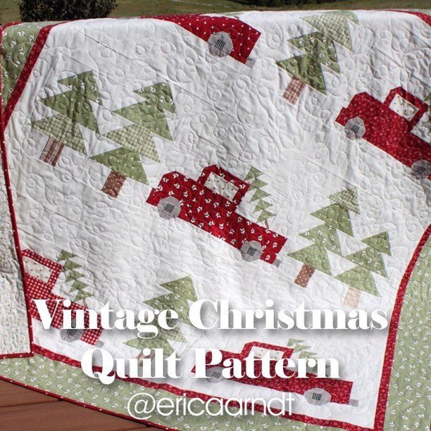 Vintage Christmas Quilt Kit - Pattern by Erica Arndt  (Pattern Purchased Separately)